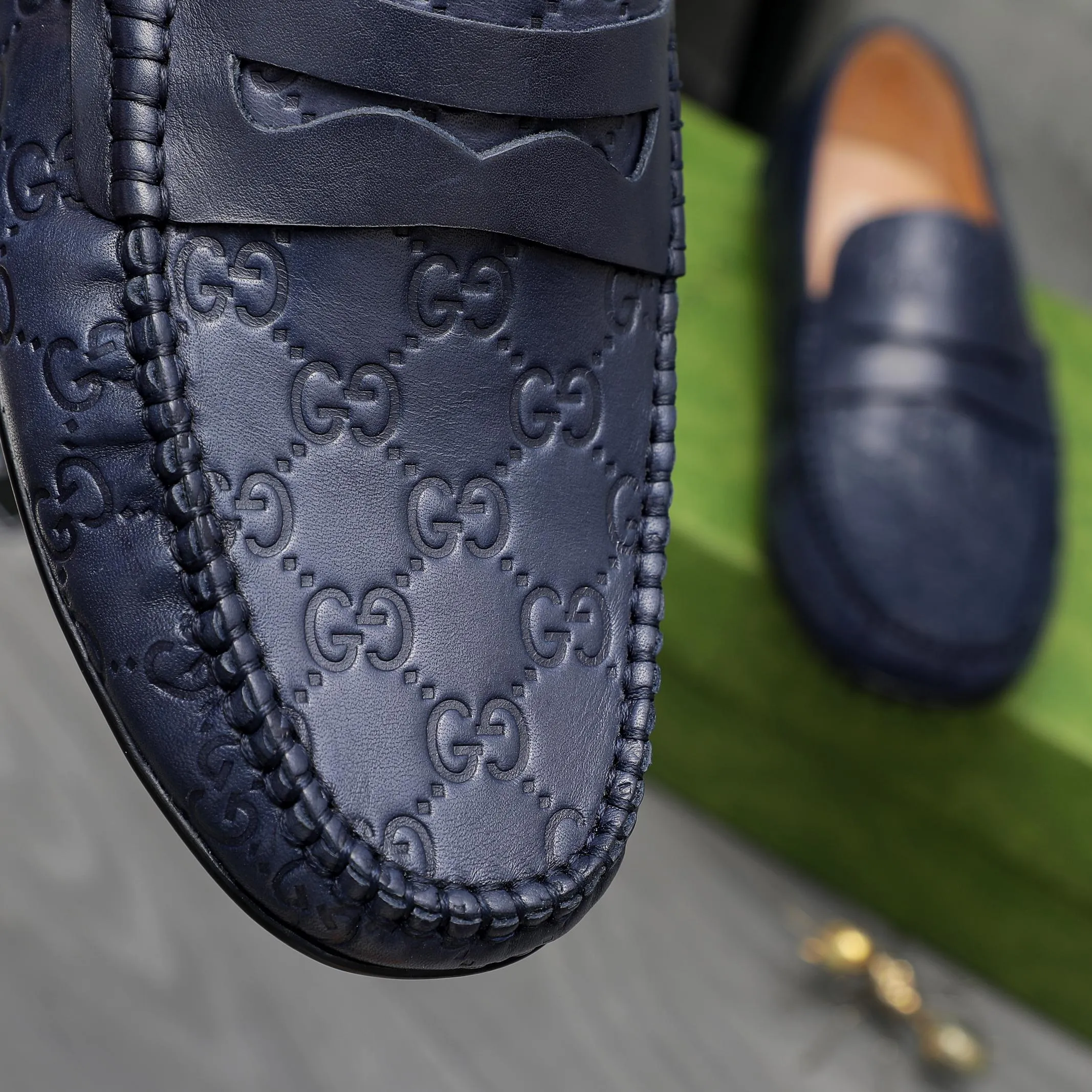 Men's shoes 💰380 Product trademark: GUCCI "Gucci" casual slip-on beanie shoes Regular size: 38-45 (45 is custom-made and non-returnable) Product materials: Selected high-quality embossed cowhide upper, pigskin lining, beanie outsole